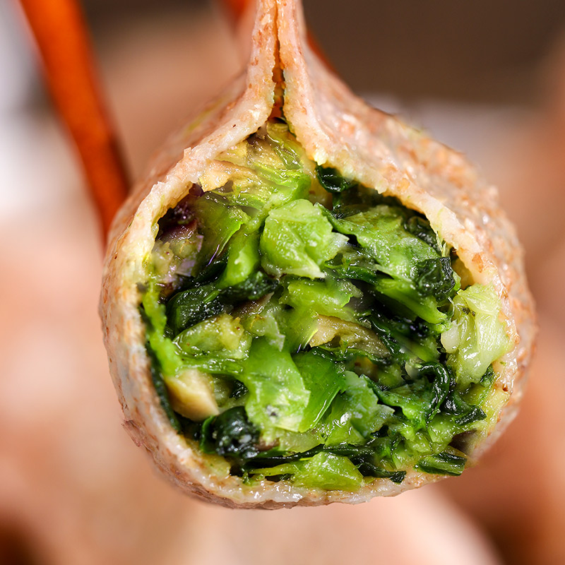 Green Vegetable Shiitake Wheat Dumpling