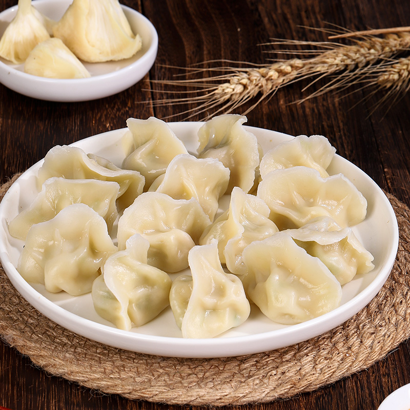 Yellow-Heart Cabbage And Hericium Erinaceus Wheat Dumplings